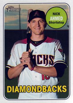 2018 Topps Heritage #624 Nick Ahmed Front