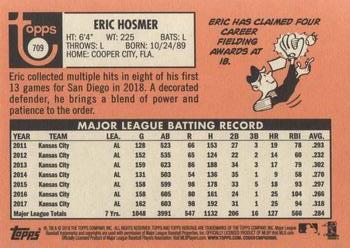 2018 Topps Heritage #709 Eric Hosmer Back
