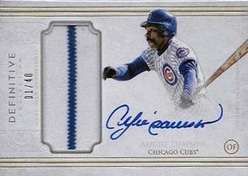 2017 Topps Definitive Collection - Definitive Autograph Relic Collection #DCAR-AD Andre Dawson Front