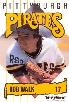 1989 Veryfine Pittsburgh Pirates #NNO Bob Walk Front