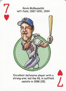 2006 Hero Decks New York Mets Baseball Heroes Playing Cards #7♥ Kevin McReynolds Front