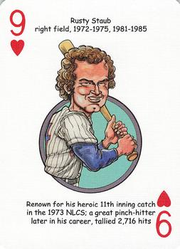 2006 Hero Decks New York Mets Baseball Heroes Playing Cards #9♥ Rusty Staub Front