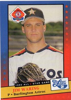 1992 Midwest League All-Stars #NNO Jim Waring Front