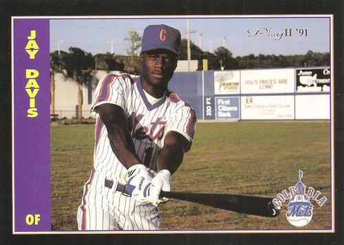 1991 Play II Columbia Mets Postcards #1 Jay Davis Front