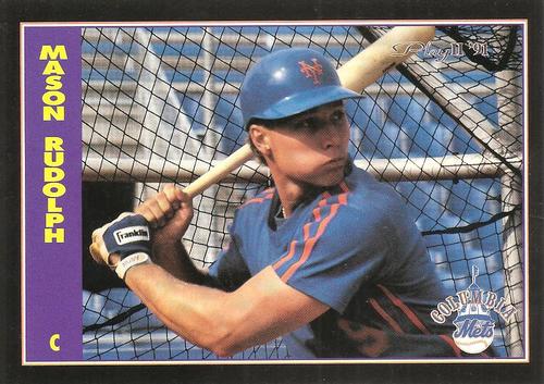 1991 Play II Columbia Mets Postcards #16 Mason Rudolph Front
