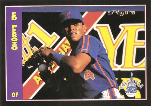 1991 Play II Columbia Mets Postcards #18 Ed Perozo Front