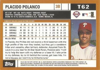 2002 Topps Traded & Rookies #T62 Placido Polanco Back