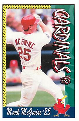 1998 St. Louis Cardinals Police #NNO Mark McGwire Front