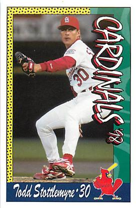1998 St. Louis Cardinals Police #NNO Todd Stottlemyre Front