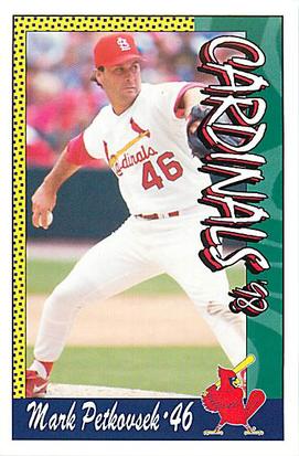 1998 St. Louis Cardinals Police #NNO Mark Petkovsek Front