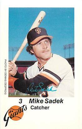 1980 San Francisco Giants Police #NNO Mike Sadek Front