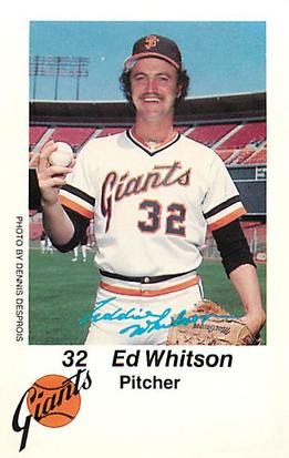 1980 San Francisco Giants Police #NNO Ed Whitson Front