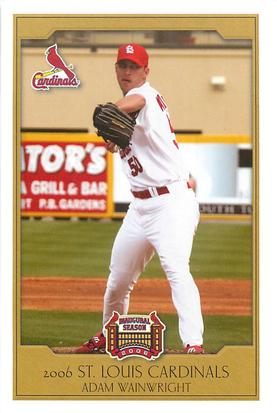 2006 St. Louis Cardinals Police #NNO Adam Wainwright Front