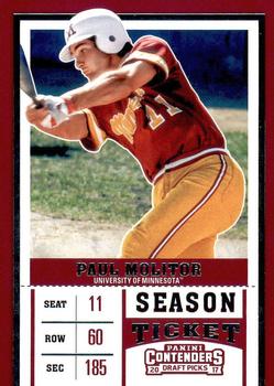 2017 Panini Contenders Draft Picks #18 Paul Molitor Front