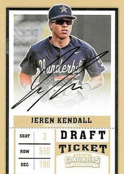 2017 Panini Contenders Draft Picks #30 Jeren Kendall Front