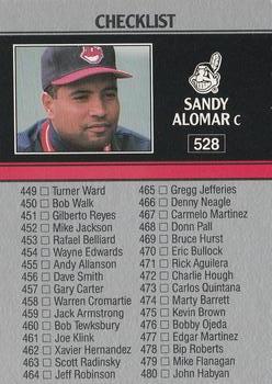 1991 Leaf #528 Sandy Alomar Front