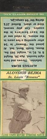 1935-36 Diamond Matchbooks (U3-1) #NNO Aloysius Bejma Front