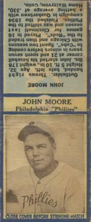 1935-36 Diamond Matchbooks (U3-1) #NNO John Moore Front