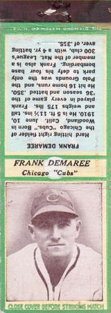 1935-36 Diamond Matchbooks (U3-1) #NNO Frank Demaree Front