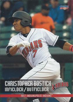 2017 Choice Indianapolis Indians #02 Christopher Bostick Front