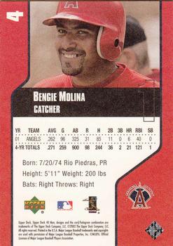 2002 Upper Deck 40-Man #4 Bengie Molina Back