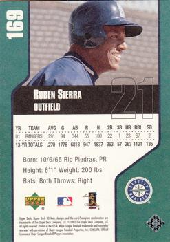 2002 Upper Deck 40-Man #169 Ruben Sierra Back