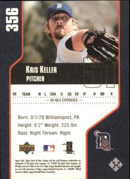 2002 Upper Deck 40-Man #356 Kris Keller Back