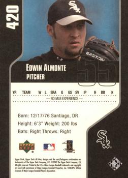 2002 Upper Deck 40-Man #420 Edwin Almonte Back