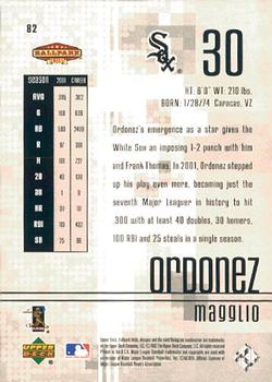 2002 Upper Deck Ballpark Idols #82 Magglio Ordonez Back