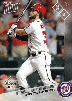 2017 Topps Now All-Star Game National League #AS-6 Bryce Harper Front