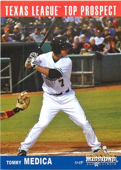 2013 Grandstand Texas League Top Prospects #NNO Tommy Medica Front