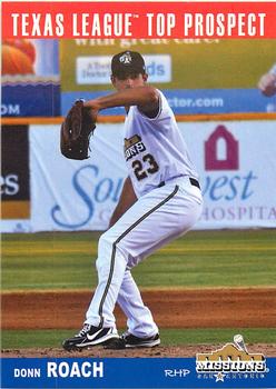 2013 Grandstand Texas League Top Prospects #NNO Donn Roach Front