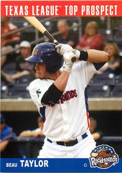 2013 Grandstand Texas League Top Prospects #NNO Beau Taylor Front