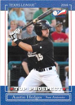 2014 Grandstand Texas League Top Prospects #NNO Austin Hedges Front
