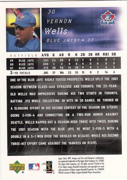 2002 Upper Deck MVP #30 Vernon Wells Back
