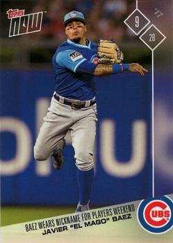 2017 Topps Now Players Weekend #PW-23 Javier Baez Front