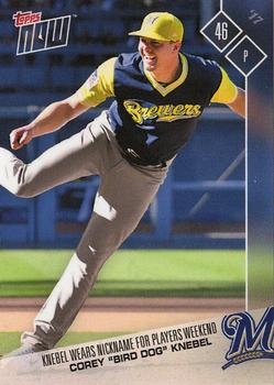 2017 Topps Now Players Weekend #PW-80 Corey Knebel Front