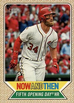 2017 Topps Heritage - Now and Then #NT-2 Bryce Harper Front