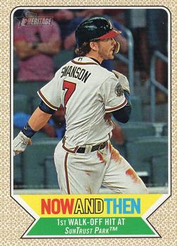 2017 Topps Heritage - Now and Then #NT-8 Dansby Swanson Front
