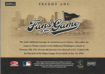 2004 Donruss Elite - Fans of the Game Autographs #202 Freddy Adu Back