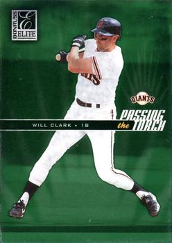 2004 Donruss Elite - Passing the Torch Green #PT-4 Will Clark Front