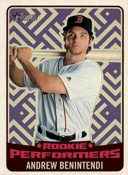 2017 Topps Heritage - Rookie Performers #RP-AB Andrew Benintendi Front
