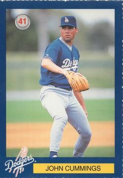 1996 Los Angeles Dodgers Police #41 John Cummings Front