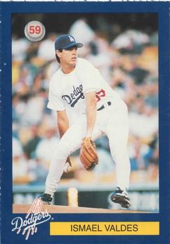1996 Los Angeles Dodgers Police #59 Ismael Valdes Front