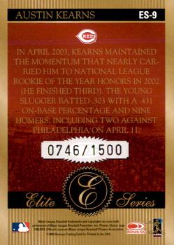 2004 Donruss - Elite Series #ES-9 Austin Kearns Back