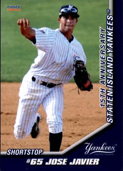 2014 Choice Staten Island Yankees #18 Jose Javier Front