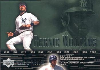 2002 Upper Deck Piece of History #42 Bernie Williams Front