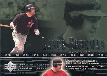 2002 Upper Deck Piece of History #44 Lance Berkman Front
