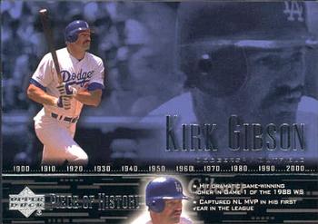 2002 Upper Deck Piece of History #63 Kirk Gibson Front