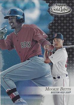 2017 Topps Gold Label - Class 2 Black #75 Mookie Betts Front